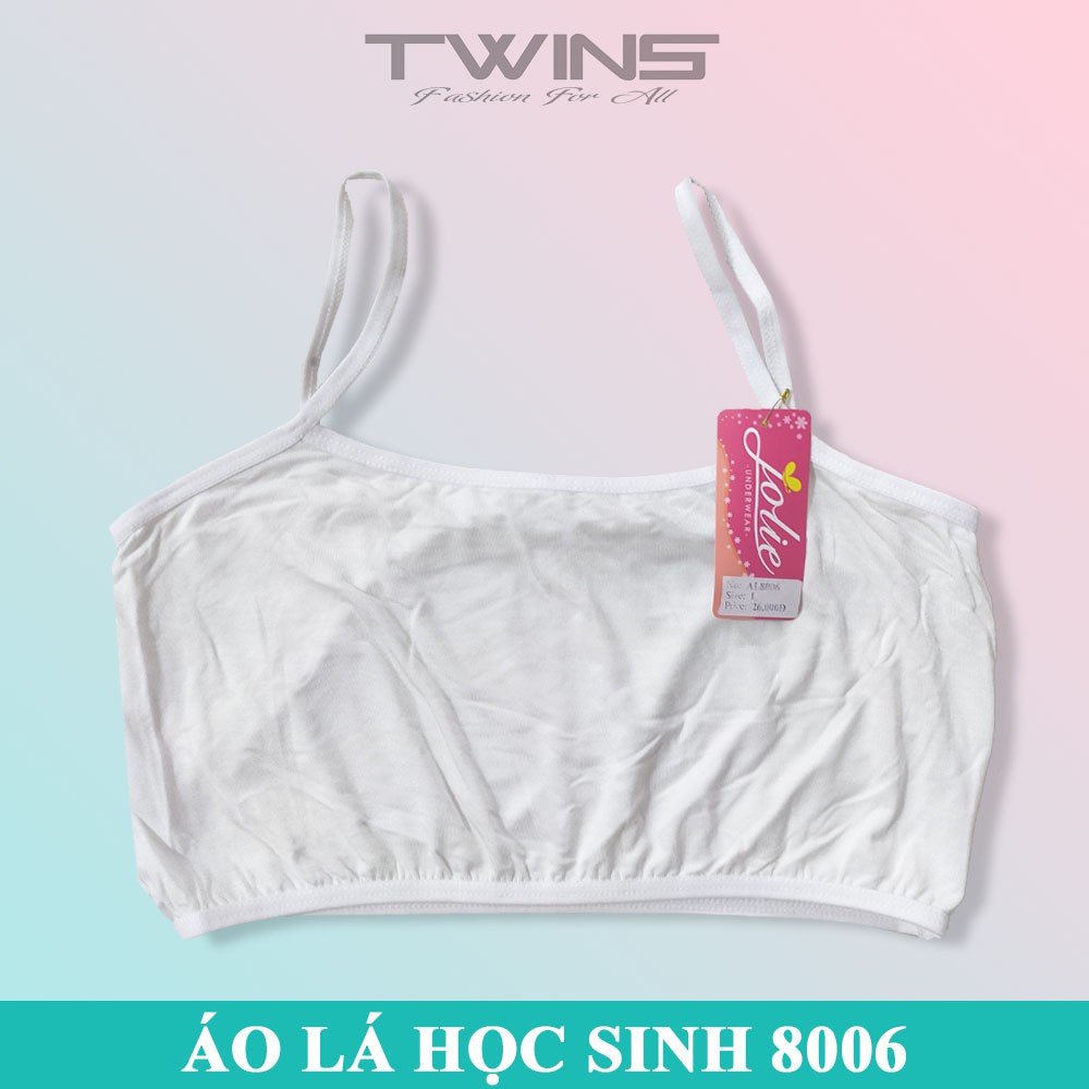 Áo lá học sinh cotton 2 dây không mút đệm SD8006 cho bé gái mới lớn dậy thì cấp 1, cấp 2, cấp 3 mềm mịn thoáng mát