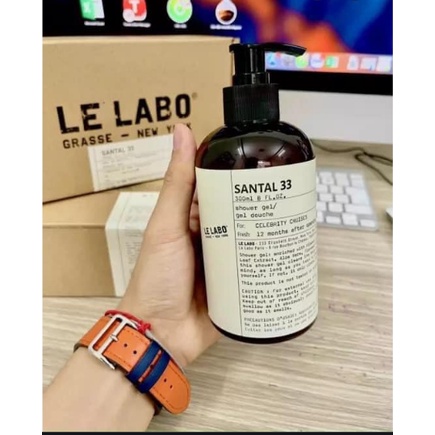 Sữa Tắm Hương Nước Hoa Le Labo Santal 33 chai to 300ML