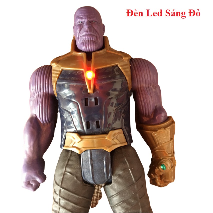 Đồ Chơi Mô Hình Thanos Nhựa Đặc Cao 30cm Loại Lớn Có Đèn Led Đỏ Và Phát Nhạc Cho Bé Thích Siêu Anh Hùng