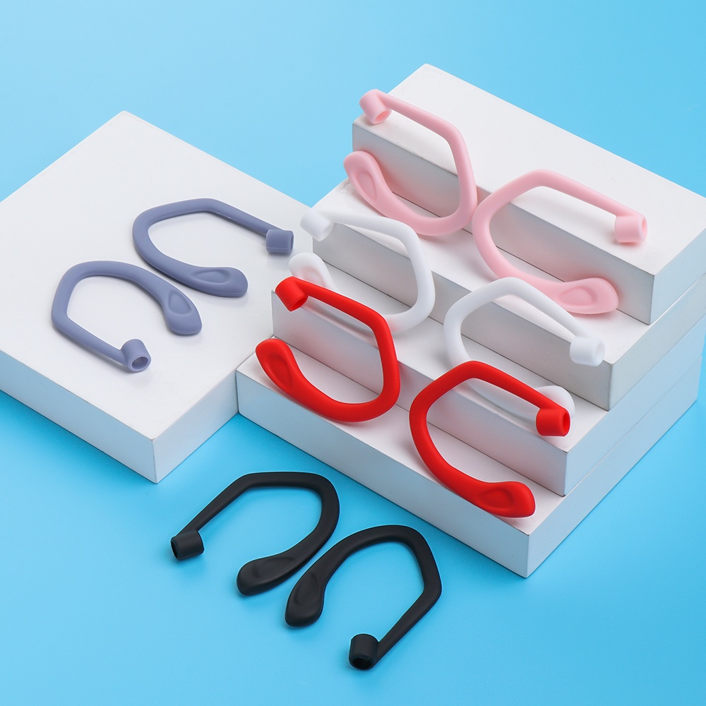 Móc Giữ Tai Nghe Thể Thao Bằng Silicon Mềm Chống Mất Nhiều Màu Sắc