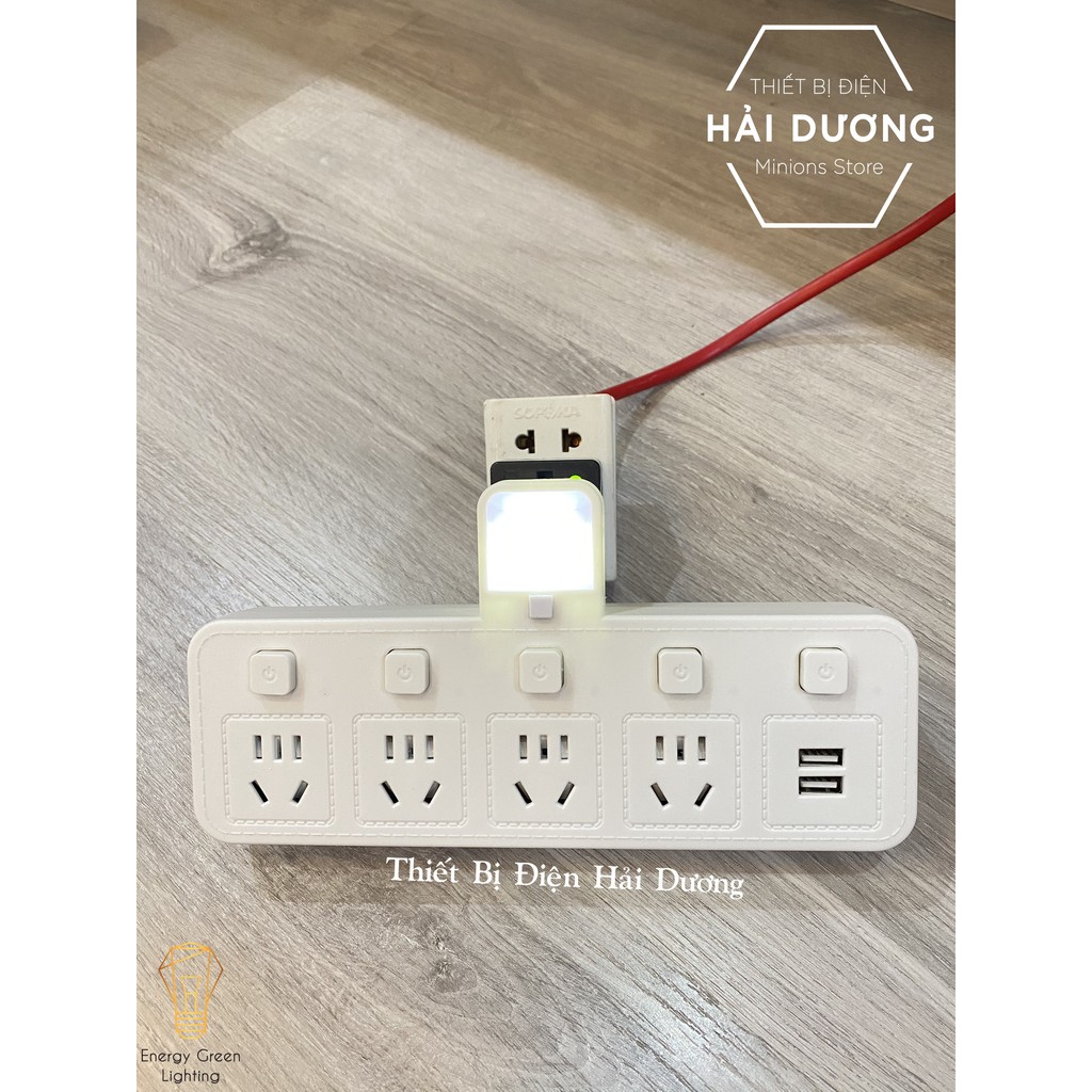 Ổ Cắm Điện Thông Minh Có Đèn Chuyển Đổi Đa Chức Năng OD-326 OD-328 - Có Đầu Cắm USB Chuẩn Sạc An Toàn Chống Giật - Video