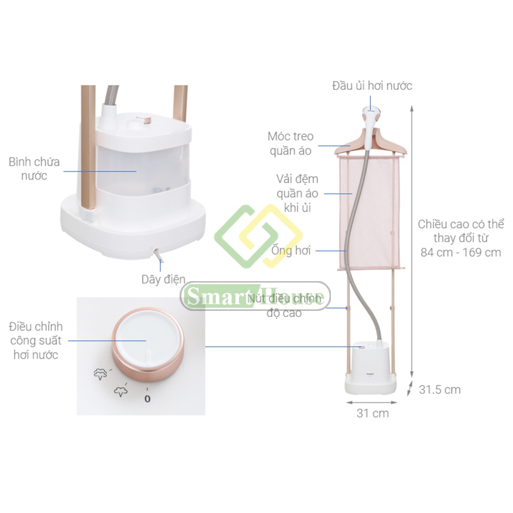 NI-GWE080WRA - Bàn Ủi Hơi Nước Panasonic NI-GWE080WRA - Bảo Hành 12 Tháng - Hàng Chính Hãng - Smart House