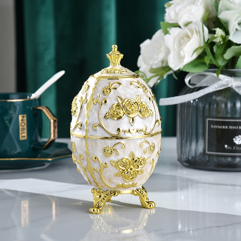 Hộp đựng tăm phong cách Châu âu retro thiết kế thông minh hoa văn tinh xảo