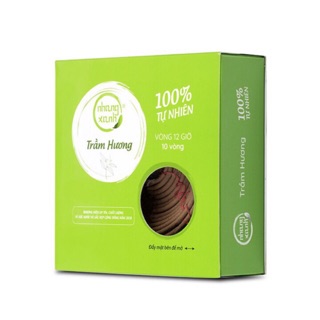 Nhang vòng trầm 12 giờ Nhang Thiền hộp 10 vòng