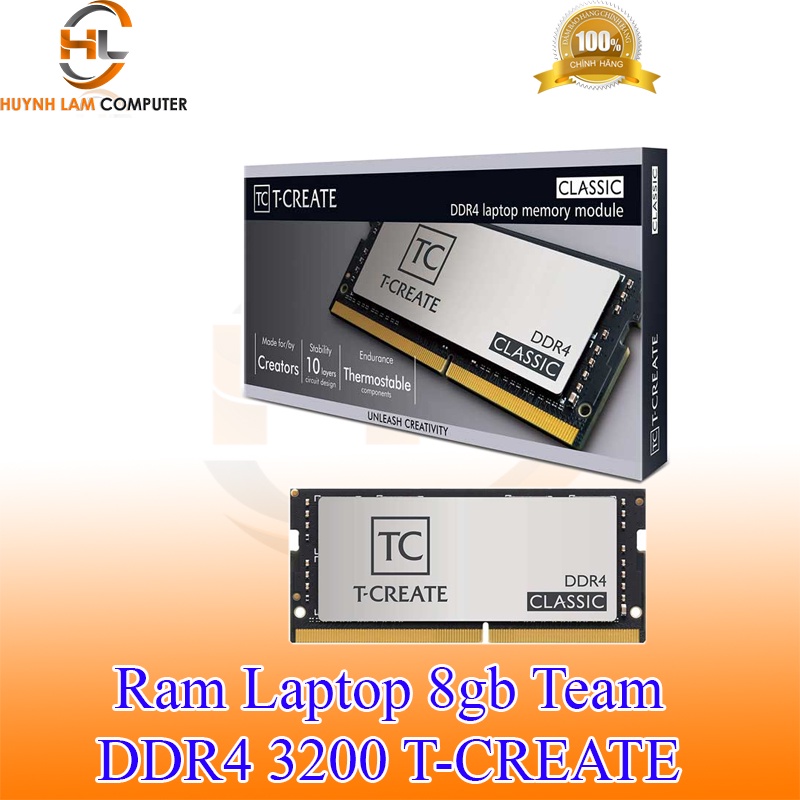 Ram Laptop 8gb Team DDR4 3200 T-Create Classic - Hàng chính hãng thumbnail