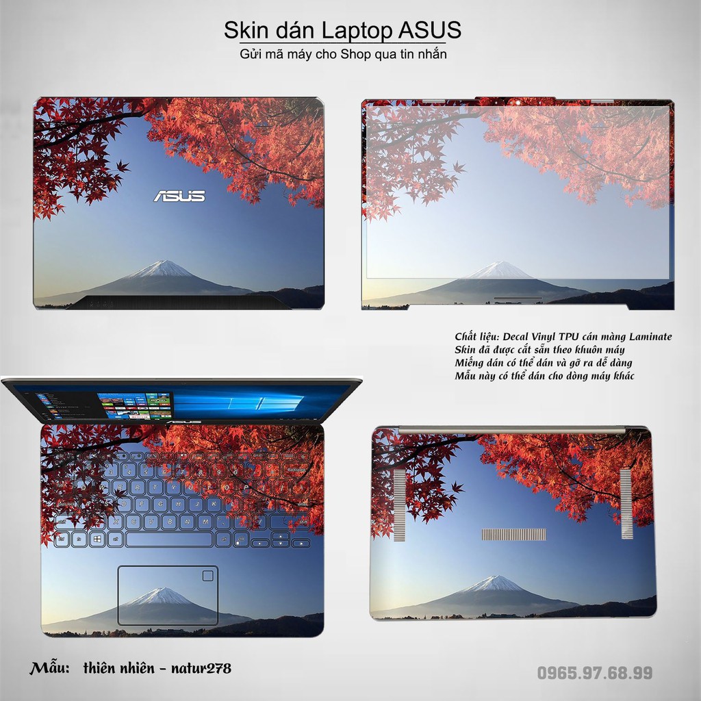 Skin dán Laptop Asus in hình thiên nhiên nhiều mẫu 11