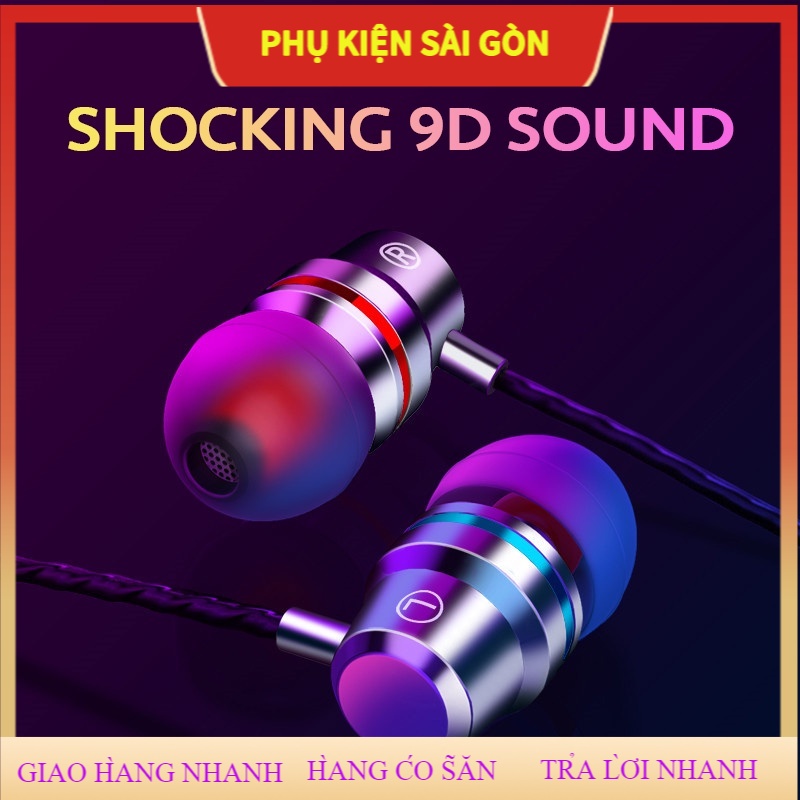 SHIP NHANH S8 Tai nghe có dây 3.5MM Hifi Metal Earphone dành cho Android