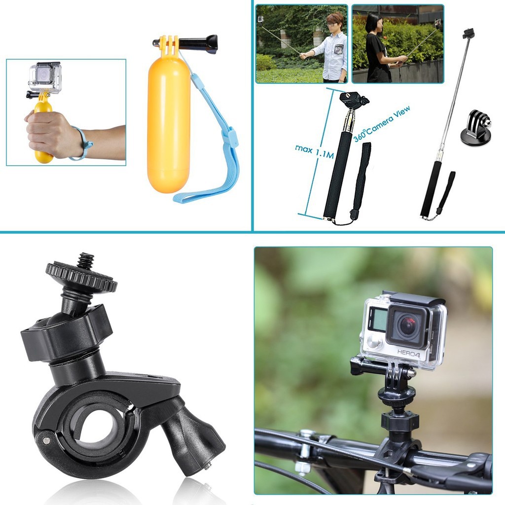 Bộ Phụ Kiện Máy Ảnh Hành Trình Gopro Hero Session / 5 18 Trong 1 | BigBuy360 - bigbuy360.vn