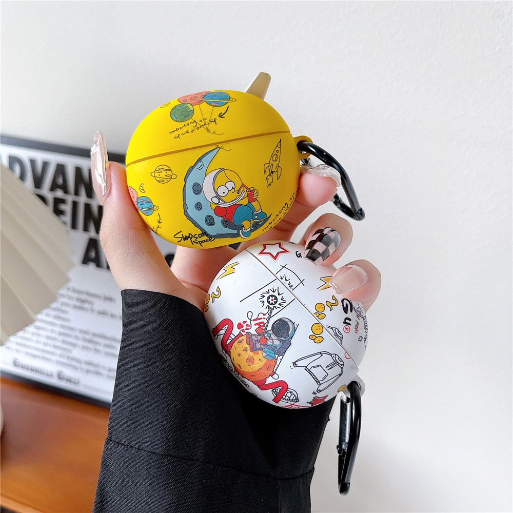 Vỏ Bọc Hộp Sạc Tai Nghe Mềm Hình Pikachu &amp; Spaceman Cho Edifier Q2