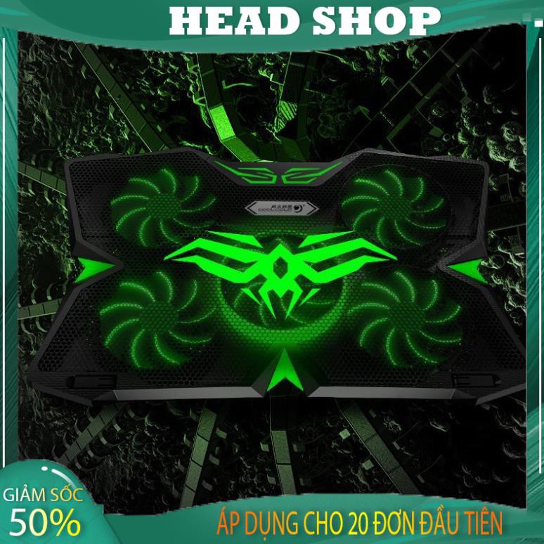 Đế tản nhiệt laptop 5 quạt quạt tản nhiệt gaming 1400RPM chống trượt làm mát nhanh COOL 2S HEAD shop