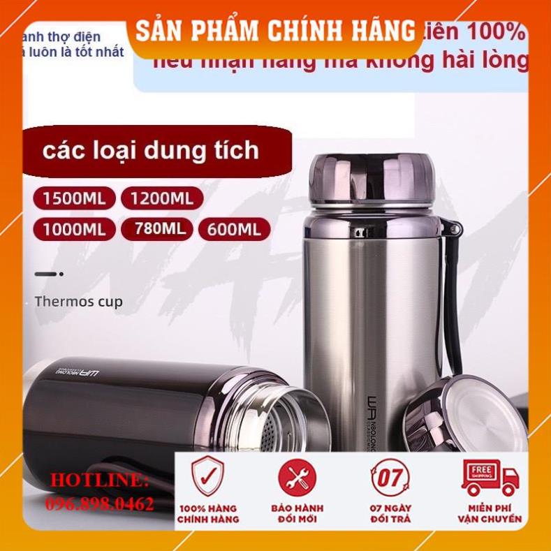 [LOẠI 1-FREESHIP] Bình Giữ Nhiệt Inox 304, Bình Giữ Nhiệt Cao Cấp 8-12h, Bình Giữ Nhiệt 1 Lít - 1.5 Lít Mini BAOL-L7