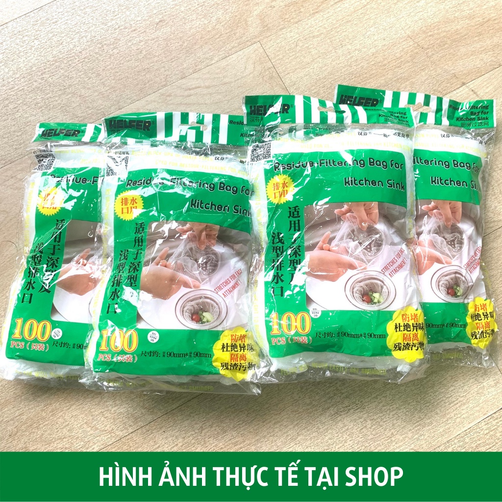 Túi lọc rác bồn rửa chén bát túi lưới chặn rác