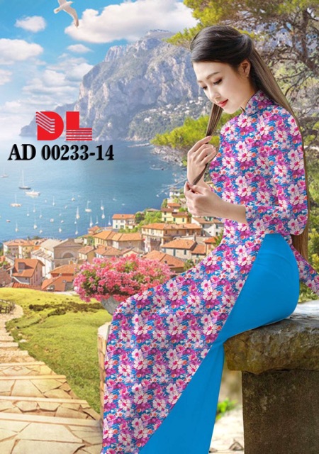 Vải Áo Dài Tằm Ý/ Lụa Nhật Hoa Nhỏ Đặc Đều