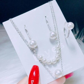BỘ TRANG SỨC 3 MÓN NGỌC TRAI
