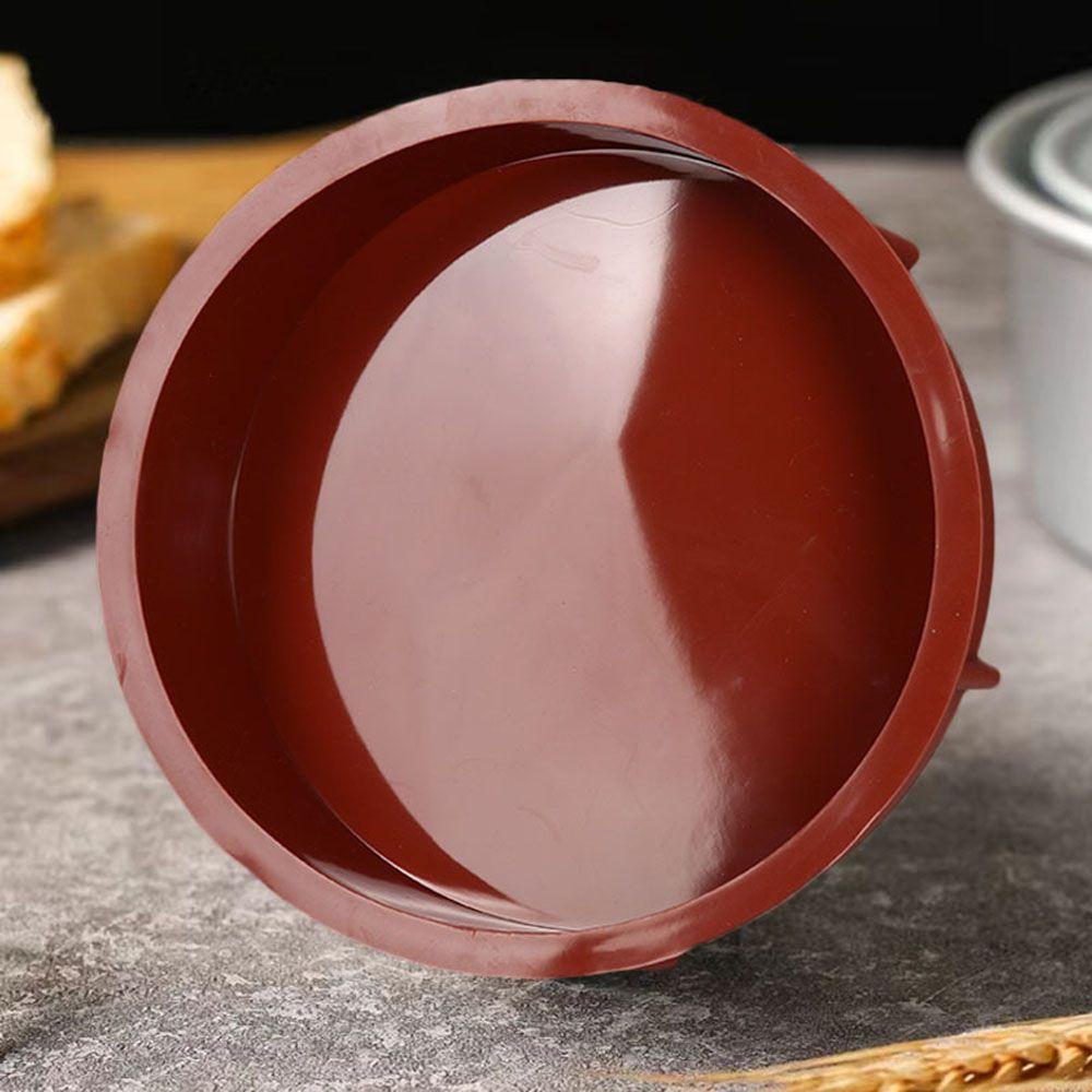 Khay Nướng Bánh Hình Tròn / Vuông / Trái Tim Bằng Silicone DIY