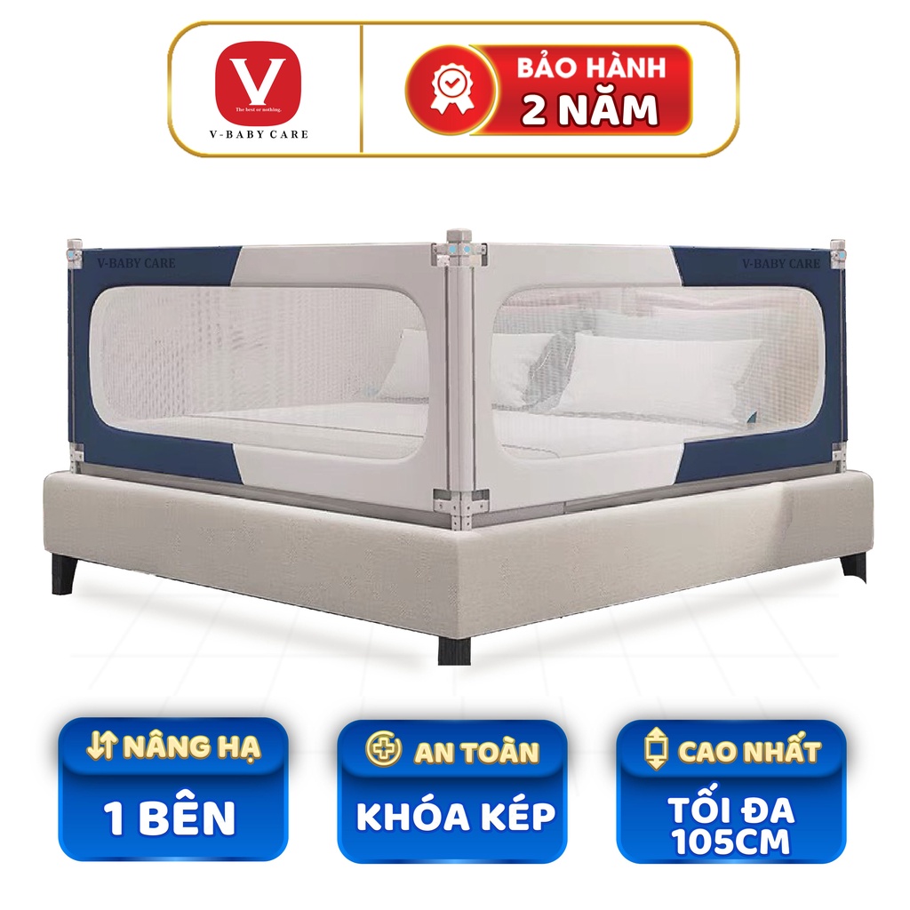 Thanh chắn giường Nhật Bản V-BABY NV01 & N1S hàng cao cấp 