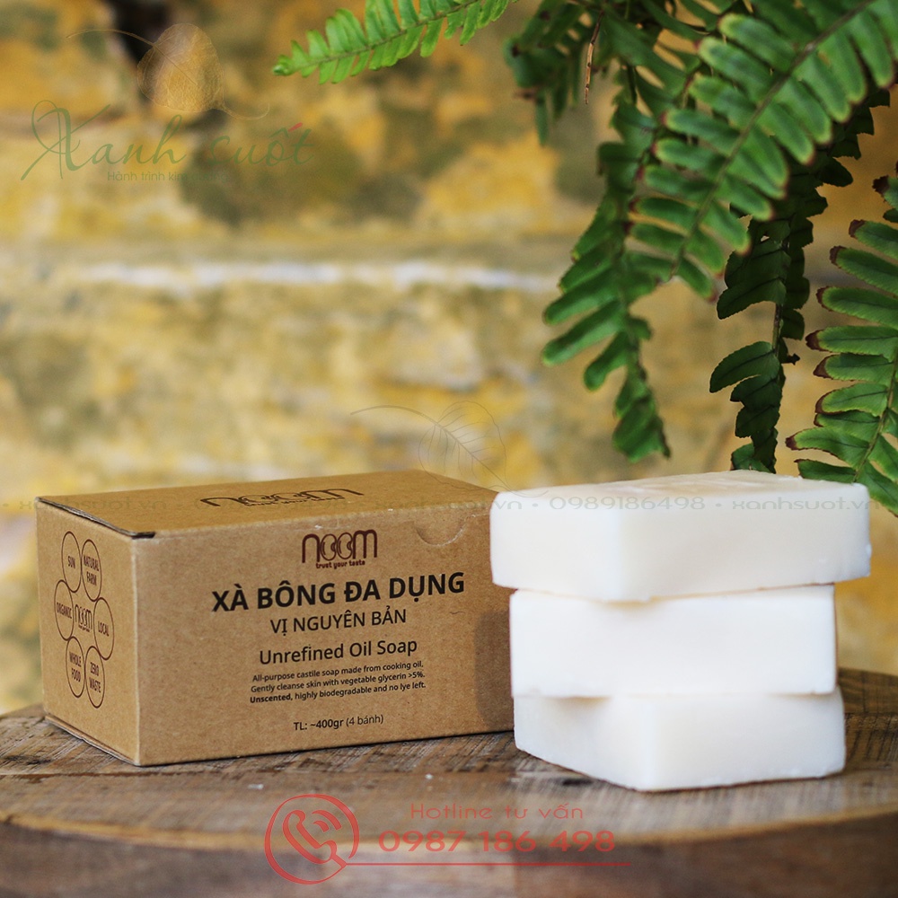 Xà Bông Đa Dụng- Vị Nguyên Bản- Dùng Tắm Gội, Rửa Chén, Giặt Quần Áo- All Purpose Soap