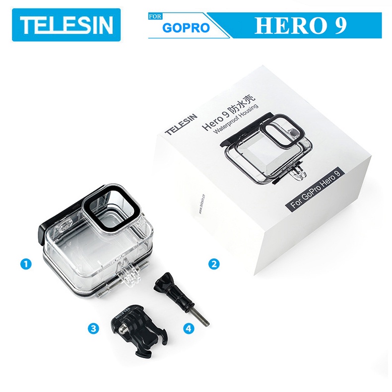 Vỏ Bảo Vệ Và Chống Nước Cho GoPro Hero 9 - Chính Hãng