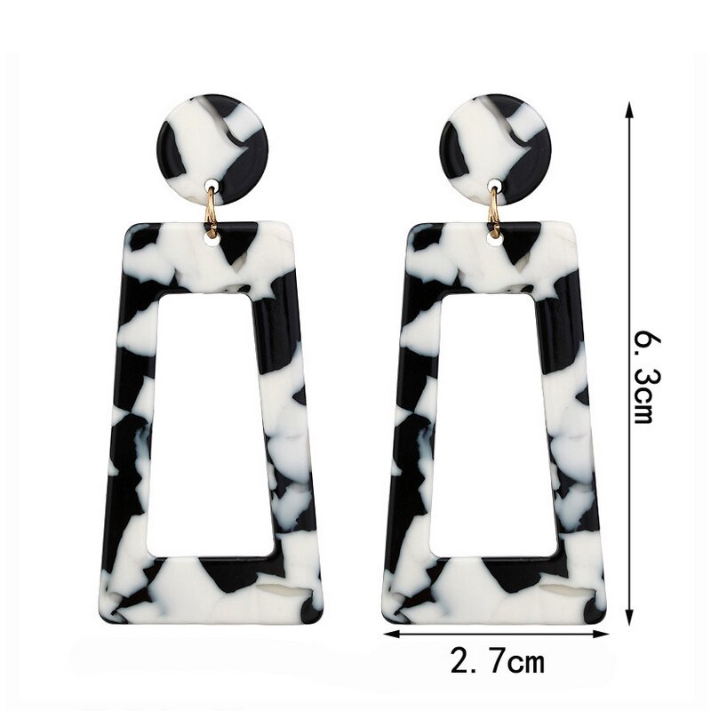 Bông Tai DạNg DàI BằNg NhựA Acrylic ThờI Trang