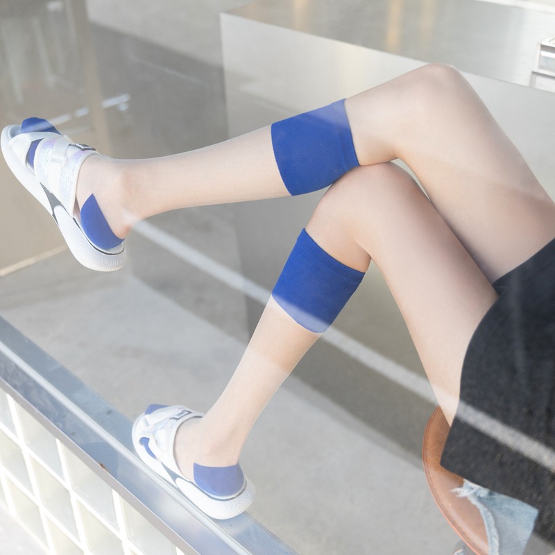 Colorful Mesh Ultra Sheer Tulle Slouch Length Socks Women Lace Black White Ladies Sport Nylon Socks Student Fashion Sock Boots
