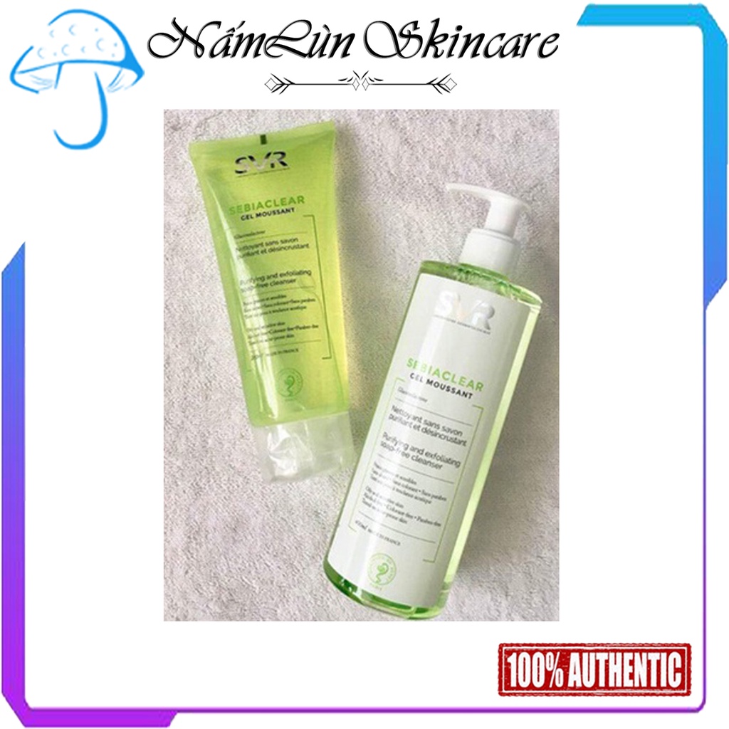 Sữa Rửa Mặt SVR Sebiaclear Gel Moussant Cho Da Dầu Mụn Nhạy Cảm, SRM SVR 200ml 400ml