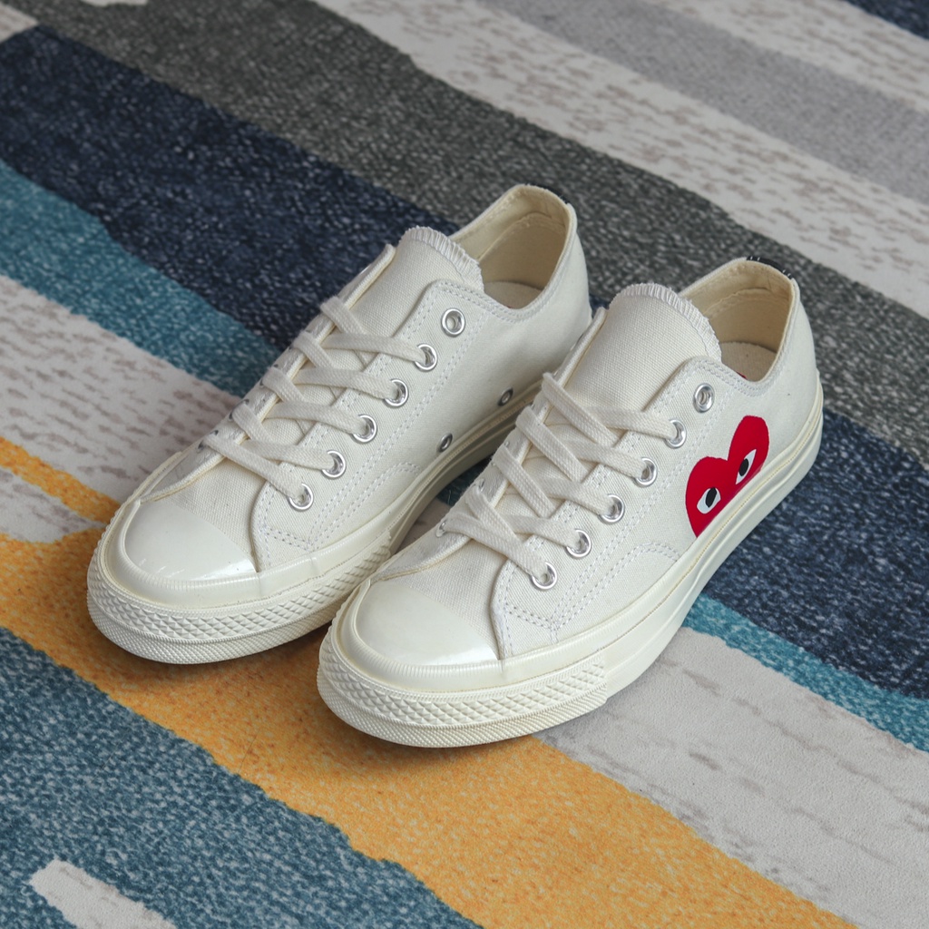 [ CHÍNH HÃNG ] giày sneaker CONVERSEE CDG WHITE