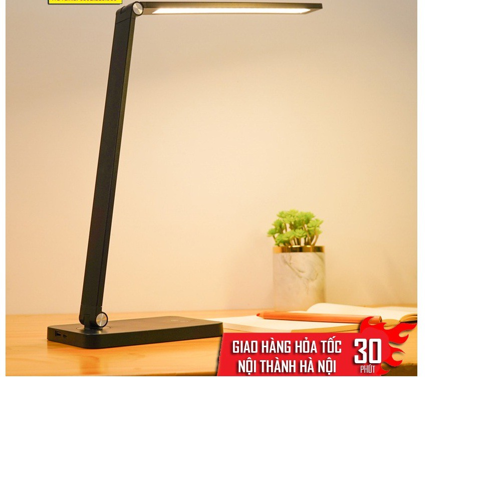Đèn LED Để Bàn: Chống Cận Công Tắc Cảm Ứng 3 Chế Độ Sáng Tích Hợp Sạc Không Dây Cho Điện Thoại 5W - (MT-856)