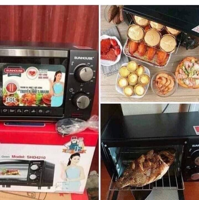 Lò nướng điện Sunhouse 10 lít SHD4206