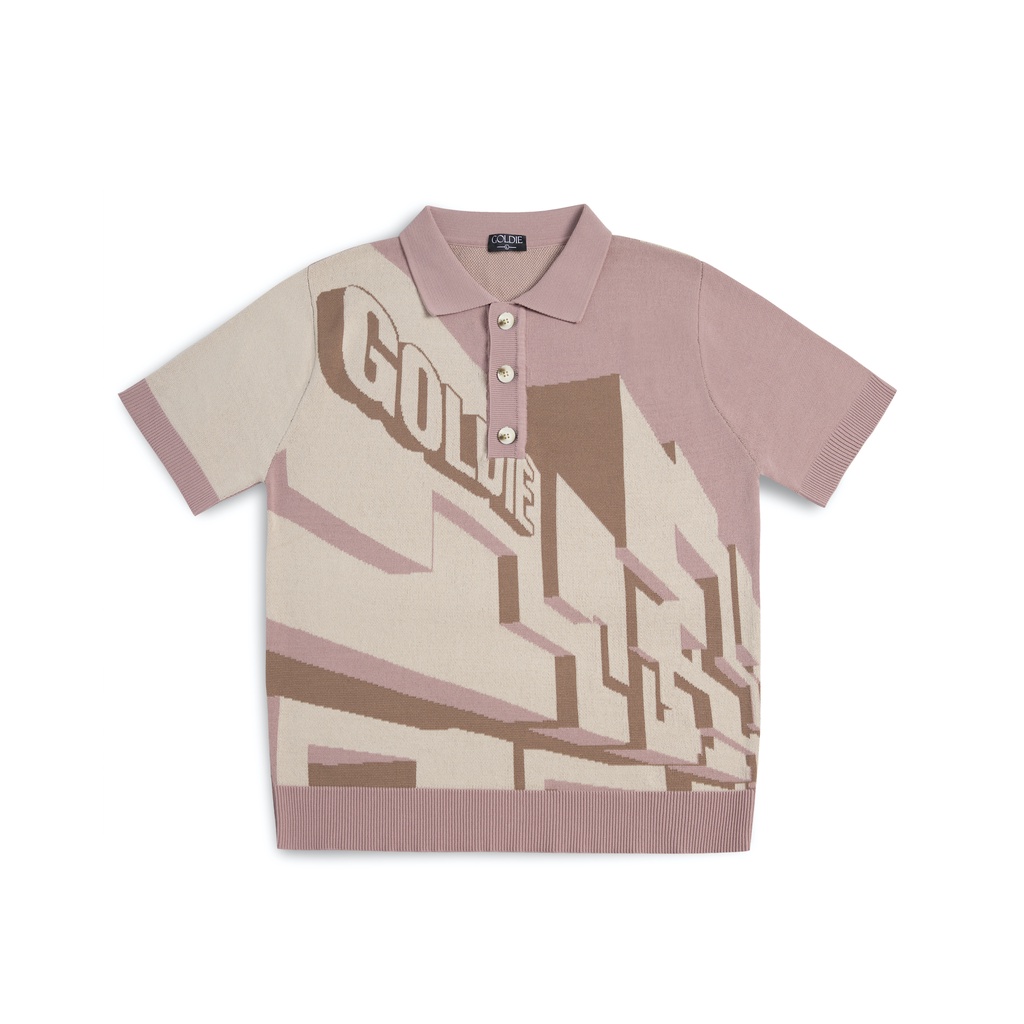 Áo polo "GOLDIE CONSTRUCTION" chất liệu rayon co giãn