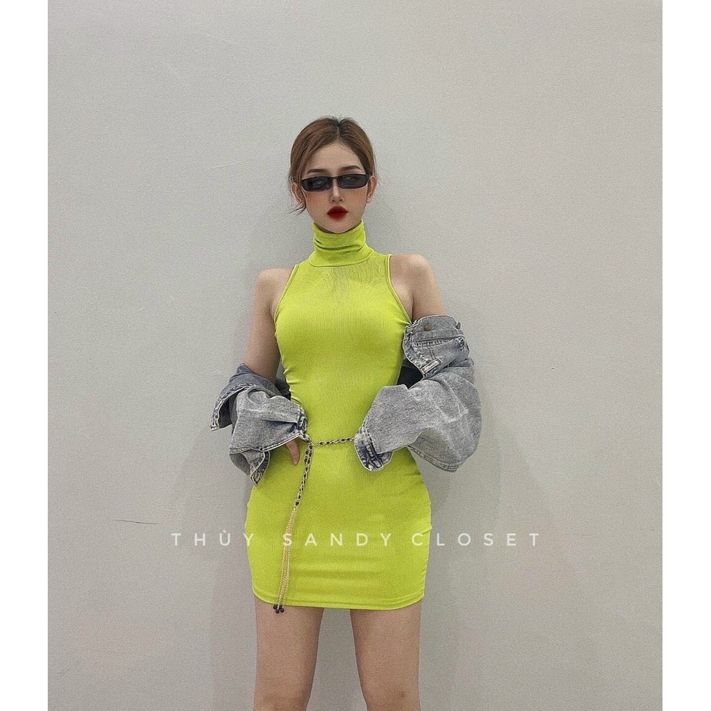 đầm gân body cổ lọ sát lách hot