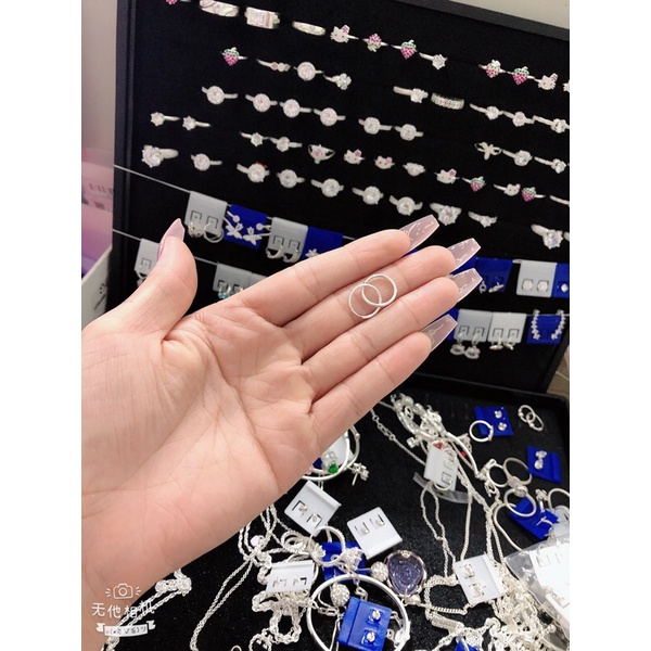 Bông tàu trơn cỡ nhỏ cho bé bạc ta- Người lớn đeo sát tai