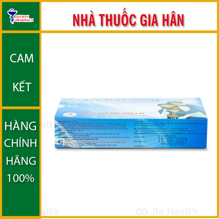 Kim Miễn Khang Hộp 30 Viên - Mua 6 Tặng Ngay 1 - Hỗ Trợ Vẩy Nến - Gia Hân Pharmacy