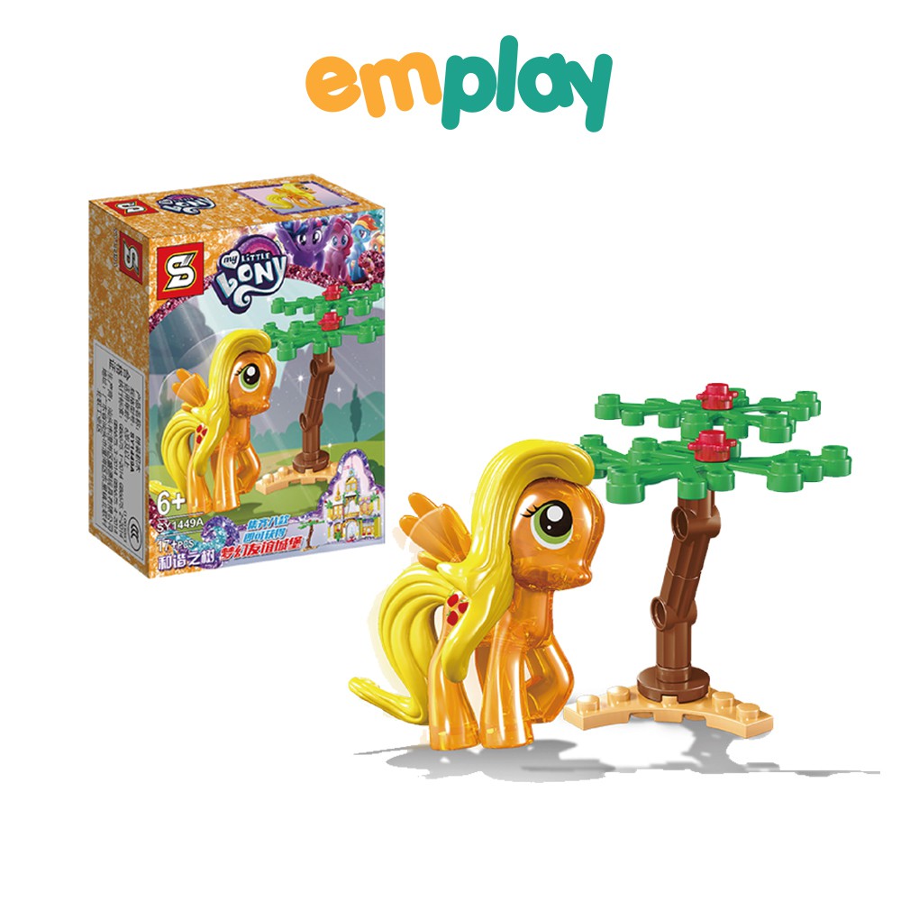 Đồ chơi xếp hình Ngựa Pony Emplay, bộ lắp ráp 17-43 miếng ghép, chất liệu nhựa bền bóng, chắc khỏe, an toàn