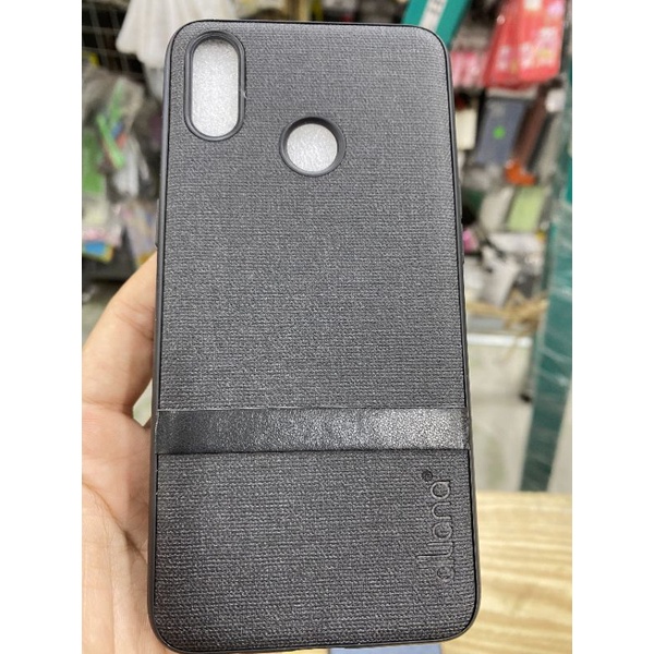 Ốp lưng Oppo Realme 3 dẻo viền đen lưng vải