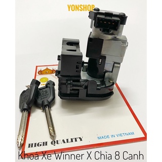 Bộ Ổ Khoá Xe Winner X Chìa 8 Cạnh Chống Trộm Cao Cấp Hiệu VƯƠNG NIỆM