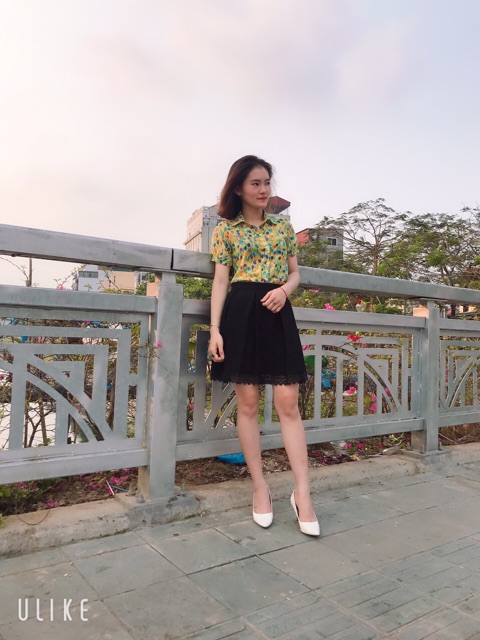 CHÂN VÁY XẾP LY PHA REN ( ảnh tự chụp- có video quay) | BigBuy360 - bigbuy360.vn