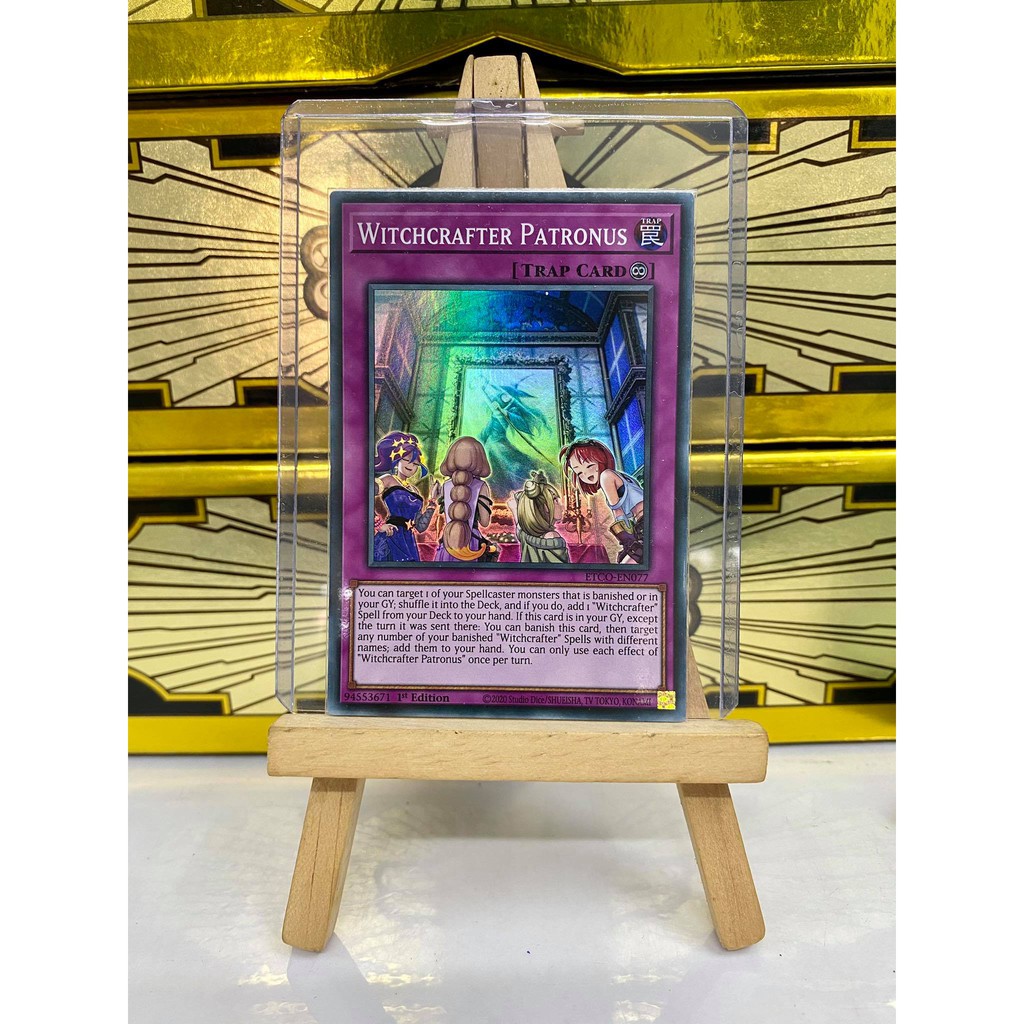 [ Dưa Hấu Yugioh ] Lá bài thẻ bài Witchcrafter Patronus - Super Rare - Tặng bọc bài nhựa bảo quản