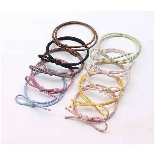 Cuộn Thun Chỉ Màu Nâu Dài 20 Mét Đường Kính Sợi 1MM Co Giãn Hợp Cho Bạn Làm Handmade Và May Mặc