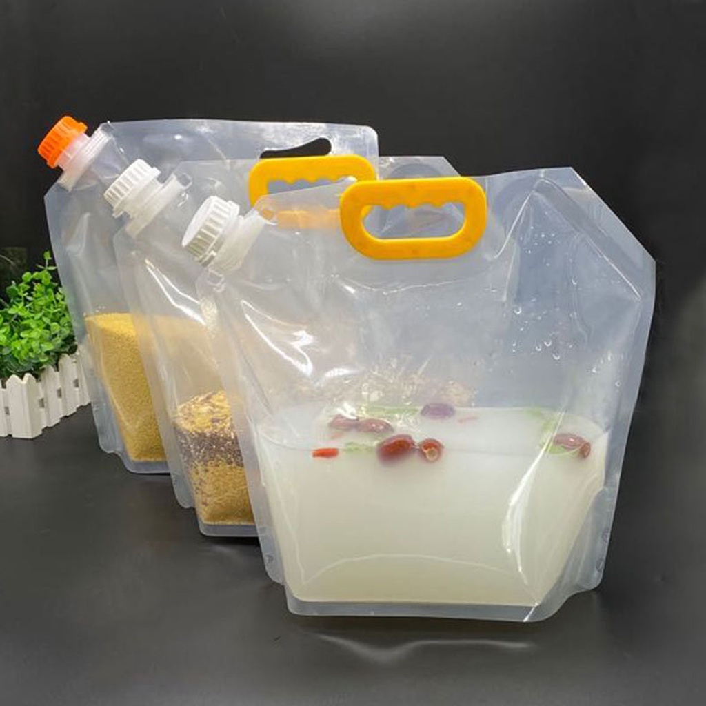 Túi Nhựa Đựng Đồ Uống / Bia Dung Tích 1.5 / 2.5 / 5L Tiện Dụng
