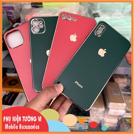 Ốp viền vuông thời trang cho điện thoại iPhone