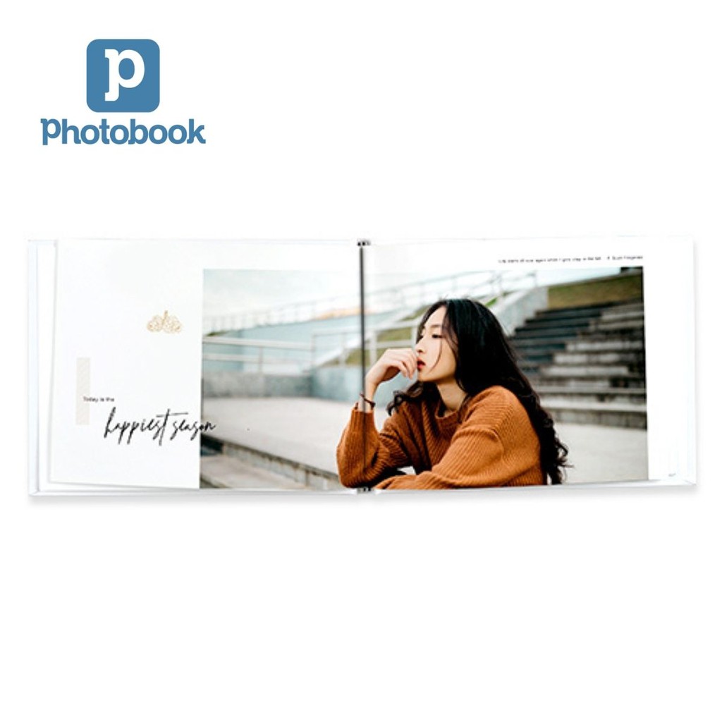 [Toàn Quốc] [E-voucher] In sách ảnh cưới theo yêu cầu bìa cứng 8” x 6” (20 x 15 cm) - Thiết kế trên web Photobook