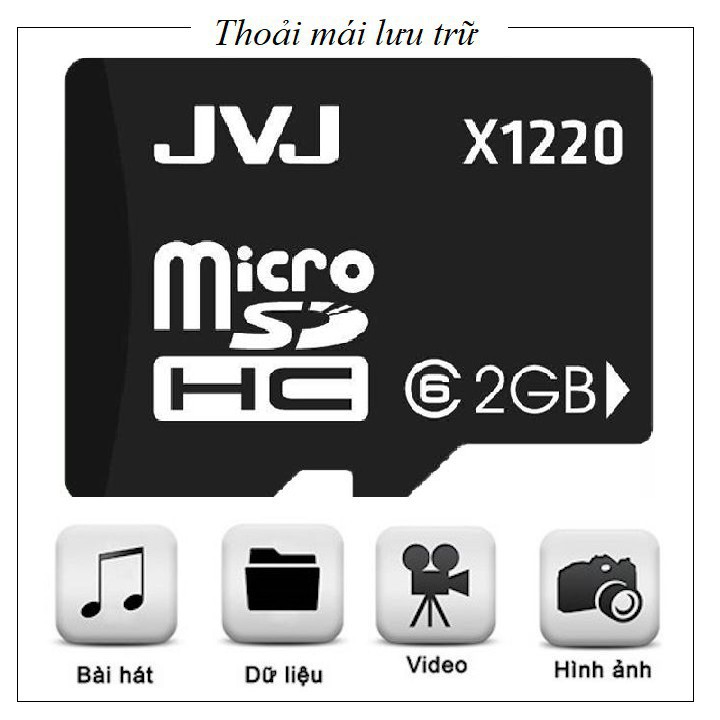 AO Thẻ nhớ 2G JVJ C10 tốc độ cao microSDHC 5 25