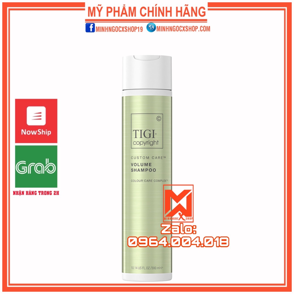 ✅[ TIGI ] DẦU GỘI XẢ TẠO PHỒNG TIGI COPYRIGHT VOLUME 300 - 250ML CHÍNH HÃNG