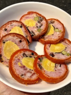 Jambon da bao trứng muối trứng bắc thảo