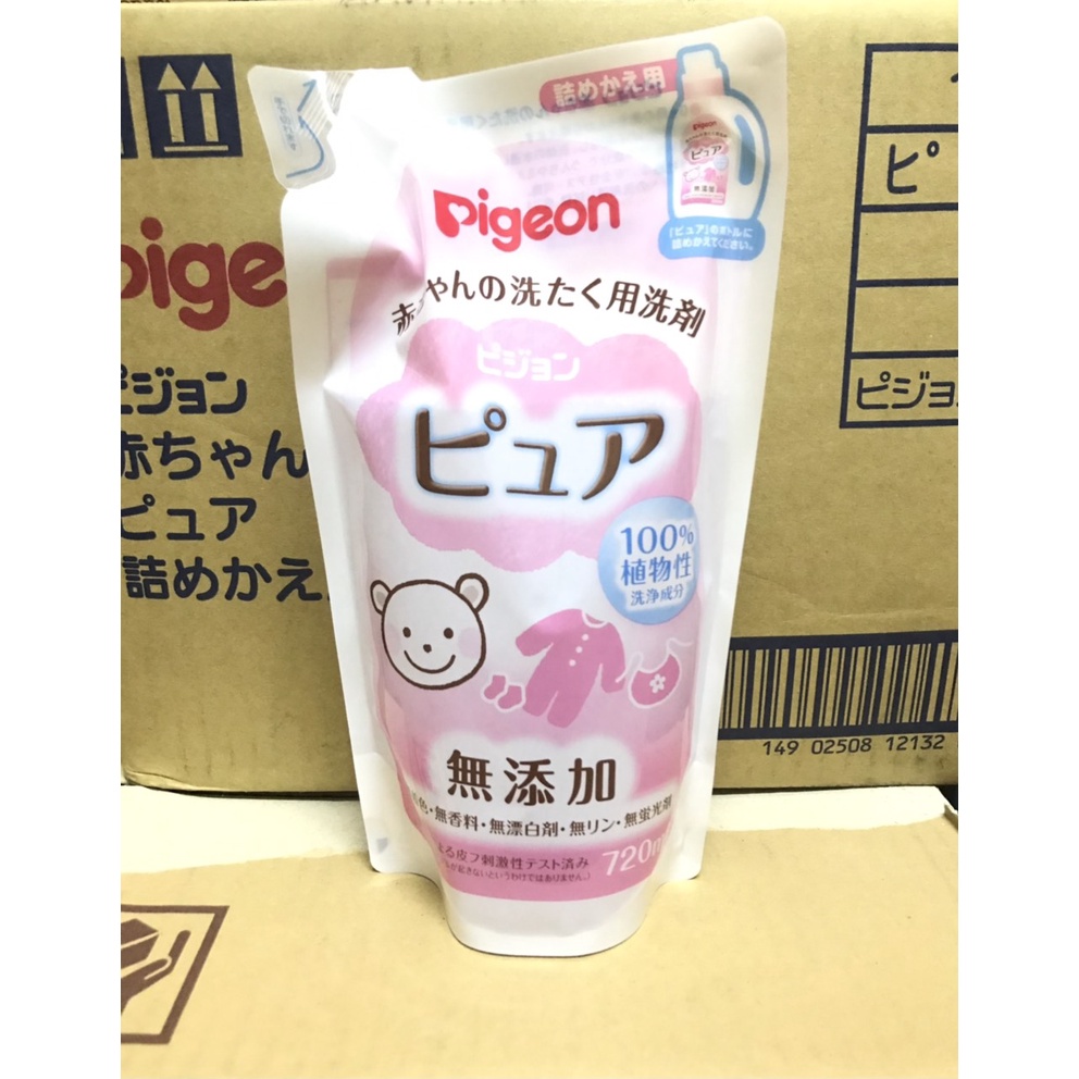 Nước giặt trẻ em Pigeon nội địa Nhật chai 800ml/ túi 720ml