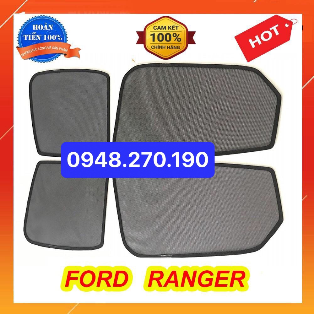 Rèm chắn nắng nam châm theo xe Ford Ranger đời 2016 2017 2018 2019