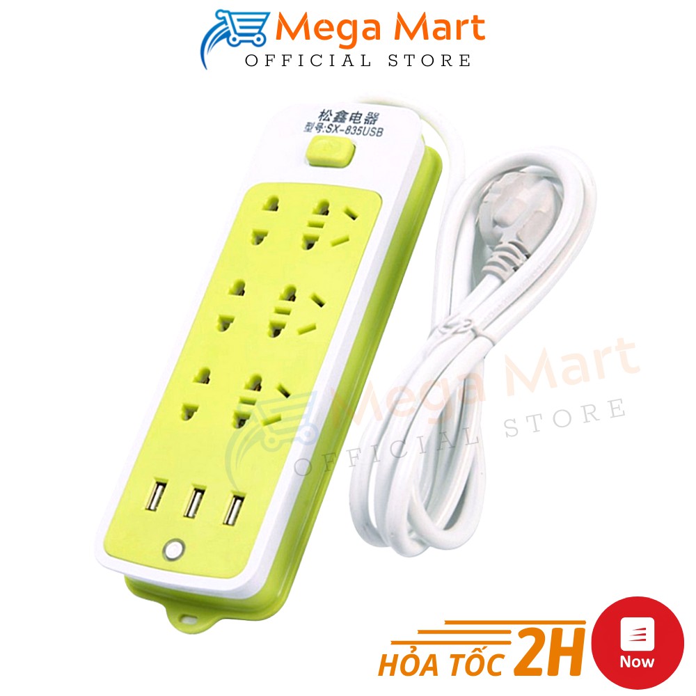 Ổ Điện USB 16 Lỗ Xanh ❤️ 𝑭𝑹𝑬𝑬𝑺𝑯𝑰𝑷 ❤️ Hàng Cao Cấp Chống Giật, Tiện Dụng