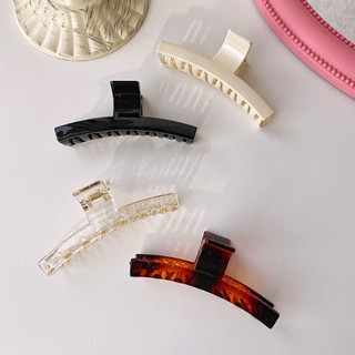 Mua 10 tăng 1 - Siêu rẻ Hàng loại 1 Cặp tóc Kẹp tóc càng cua HOT TREND nhựa đẹp Dạng T chéo trong suốt
