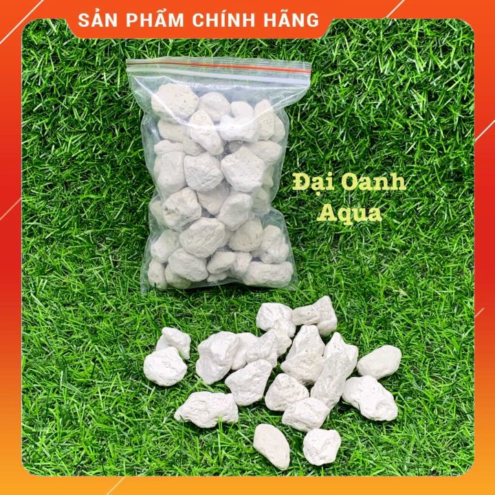 100gr Đá Lông Vũ (Nham Thạch Trắng) size 1-2cm Lọc Nước Bể Cá