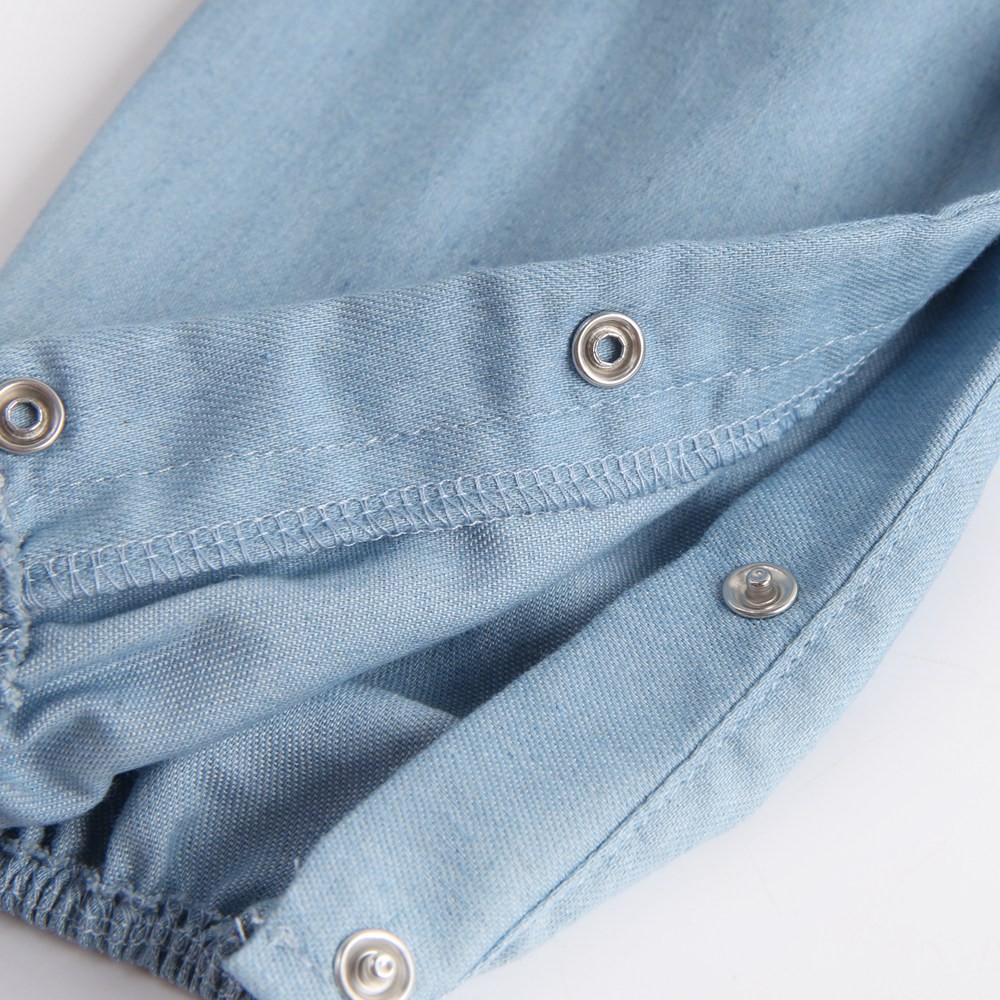 Bộ Áo Liền Quần Sanlutoz Cotton Màu Xanh Lam Thời Trang Cho Bé Gái / Bé Trai